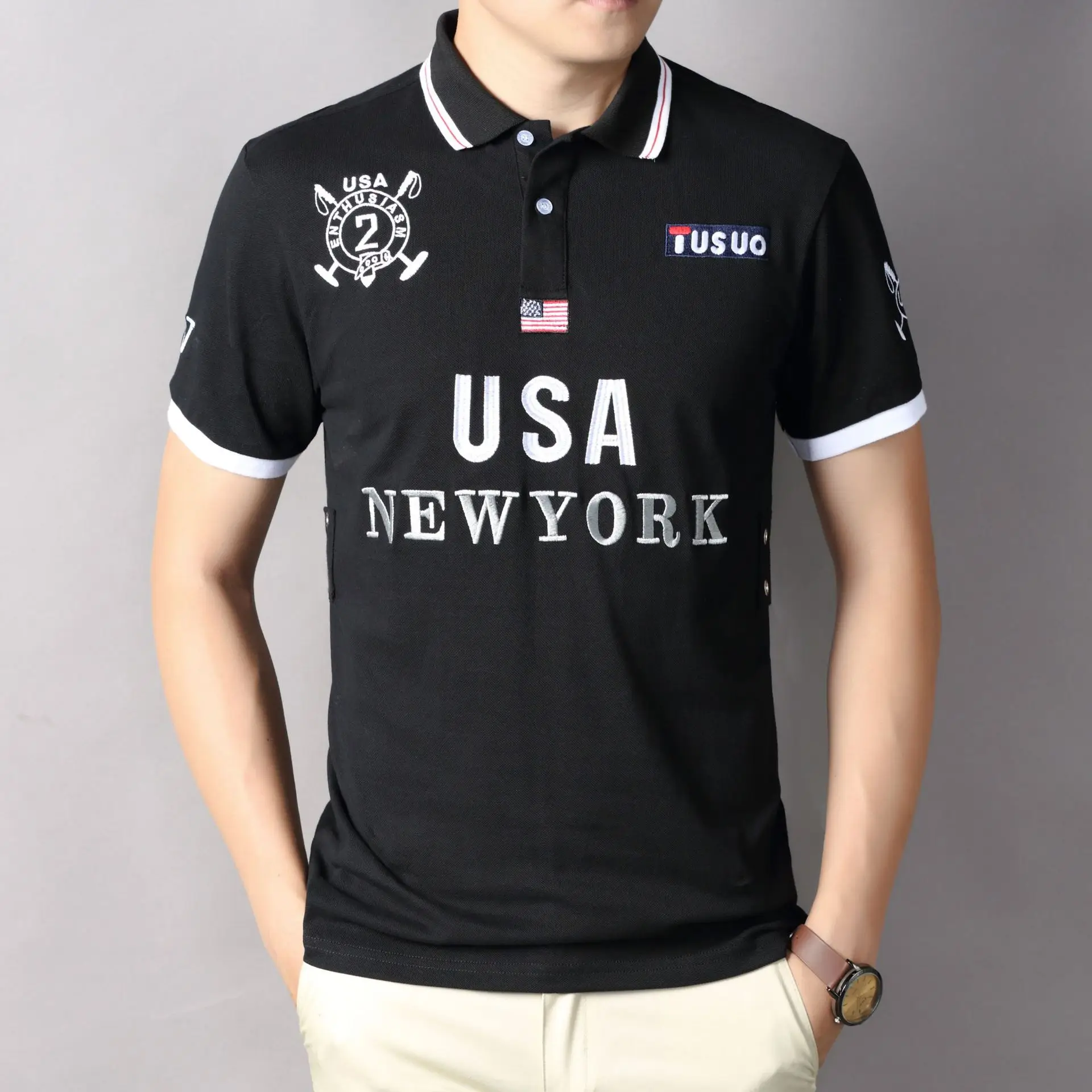 2023 New T-shirt Polo Shirt Classic High Quality Fashion Sports Leisure Pure 100% Cotton Slim Plus Size Short-sleeved Polo Shirt
2023 New T-shirt Polo Shirt Classic High Quality Fashion Sports Leisure Pure 100% Cotton Slim Plus Size Short-sleeved Polo Shirt