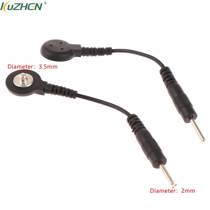 

1 пара свинцовых электродов, соединительные кабели, штекер 2,0 мм, штекер 3,5 мм, Штекерный соединительный кабель, используется для устройств для массажной машины