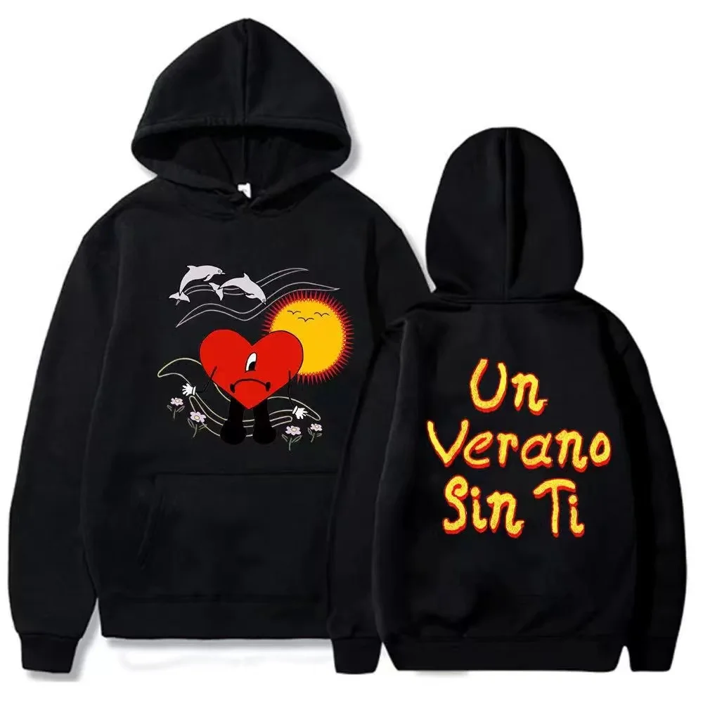 Худи Bad Bunny UN VERANO SIN TI для мужчин и женщин, пуловер с капюшоном, свитшот с принтом красного сердца, уличная одежда в стиле хип-хоп, мужская одежд...
Худи Bad Bunny UN VERANO SIN TI для мужчин и женщин, пуловер с капюшоном, свитшот с принтом красного сердца, уличная одежда в стиле хип-хоп, мужская одежд...