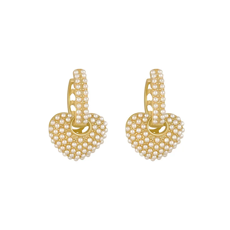 Luxury Simple Design Pearl Heart Anchor Earrings For Women 2022 Fashion Gold Earrings For Gift Birthday Wedding Earrings
Luxury Simple Design Pearl Heart Anchor Earrings For Women 2022 Fashion Gold Earrings For Gift Birthday Wedding Earrings