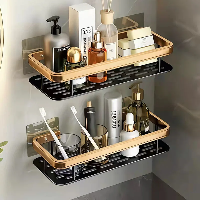 Wall Mounted Bathroom Rack Non Perforated Kitchen Storage Rack Toilet Storage Rack Bathroom Rack Bathroom Accessories 
Wall Mounted Bathroom Rack Non Perforated Kitchen Storage Rack Toilet Storage Rack Bathroom Rack Bathroom Accessories