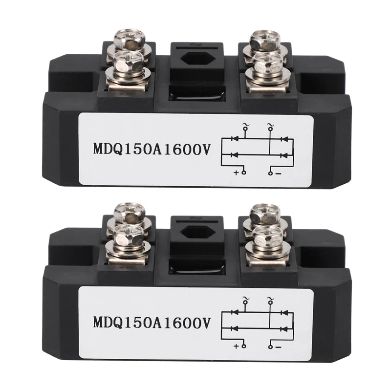 Черный однофазный диодный мостовой выпрямитель MDQ 150a-1600в, 1600 А, высокая мощность в, 2 шт.
Черный однофазный диодный мостовой выпрямитель MDQ 150a-1600в, 1600 А, высокая мощность в, 2 шт.