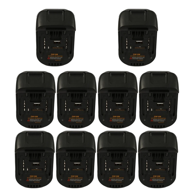10X 20V to 18V Battery Conversion Dm18M Li-Ion Charger Tool Adapter for Makita Bl1830 Bl1850 Batteries
10X 20V to 18V Battery Conversion Dm18M Li-Ion Charger Tool Adapter for Makita Bl1830 Bl1850 Batteries