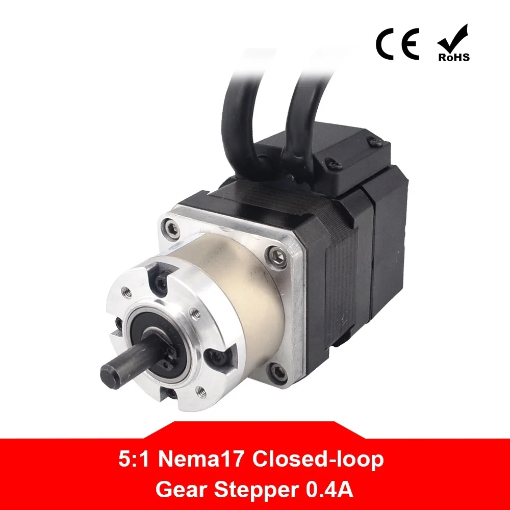Nema 17 Closed-loop Geared Stepper Motor L=34mm Gear Ratio 5:1 Encoder 1000CPR 0.40A Nema17 Step Motor
Nema 17 Closed-loop Geared Stepper Motor L=34mm Gear Ratio 5:1 Encoder 1000CPR 0.40A Nema17 Step Motor