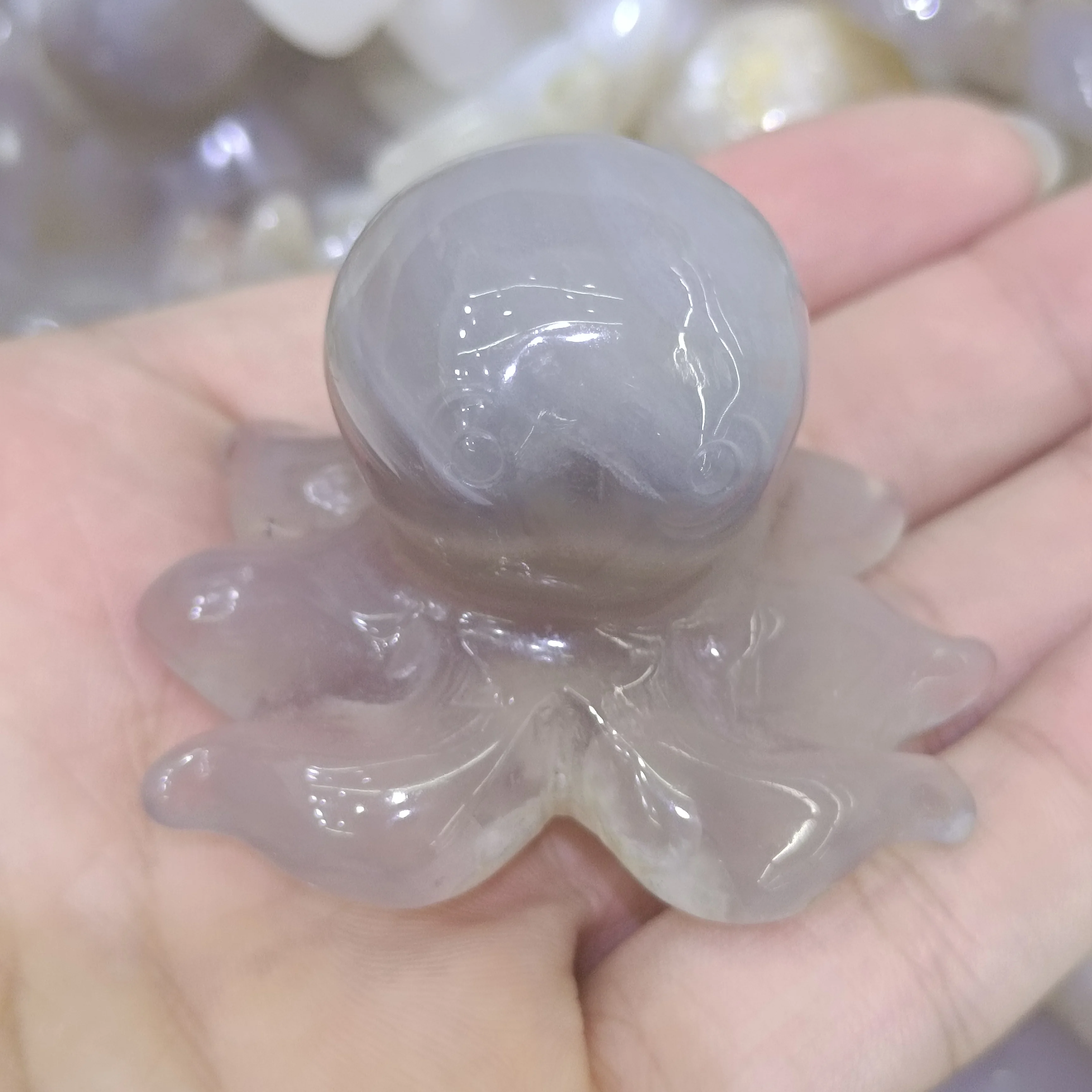 5-6cm 1pc 100% Natural Crystals Sakura Agate carving Octopus Stones Healing Quartz Gemstones sculpture Reiki Home Decor gifts
5-6cm 1pc 100% Natural Crystals Sakura Agate carving Octopus Stones Healing Quartz Gemstones sculpture Reiki Home Decor gifts