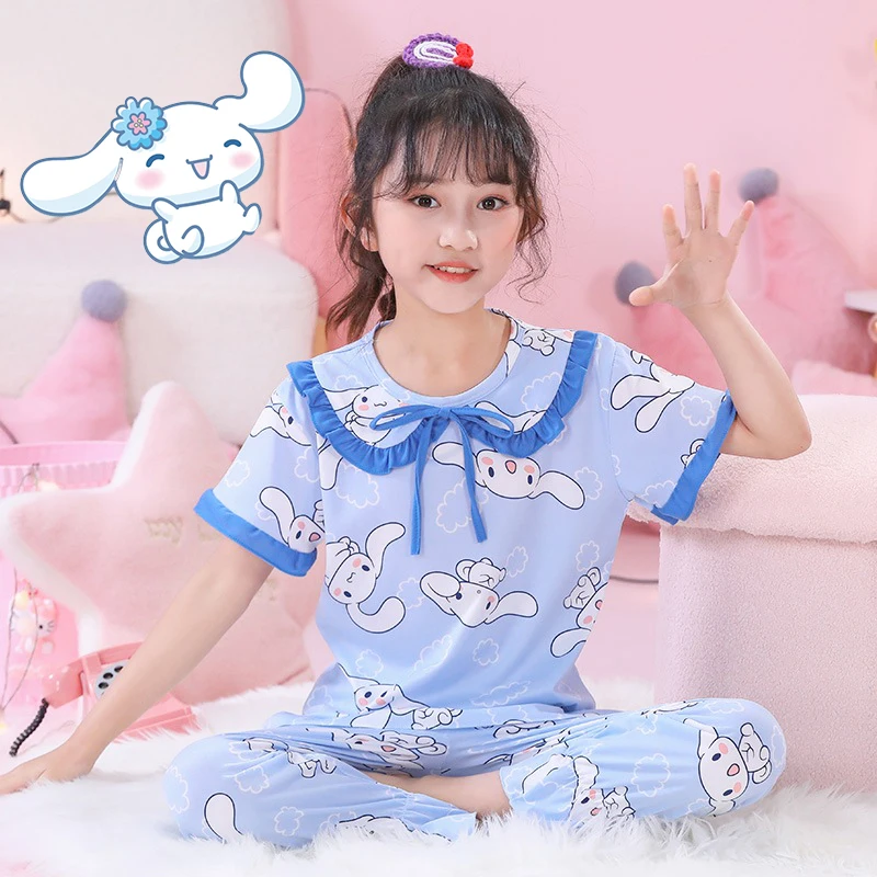 Sanrio Kawaii детская ночная рубашка Cinnamoroll Летние удобные штаны с коротким рукавом Домашняя одежда Игрушки для девочек Подарки
Sanrio Kawaii детская ночная рубашка Cinnamoroll Летние удобные штаны с коротким рукавом Домашняя одежда Игрушки для девочек Подарки