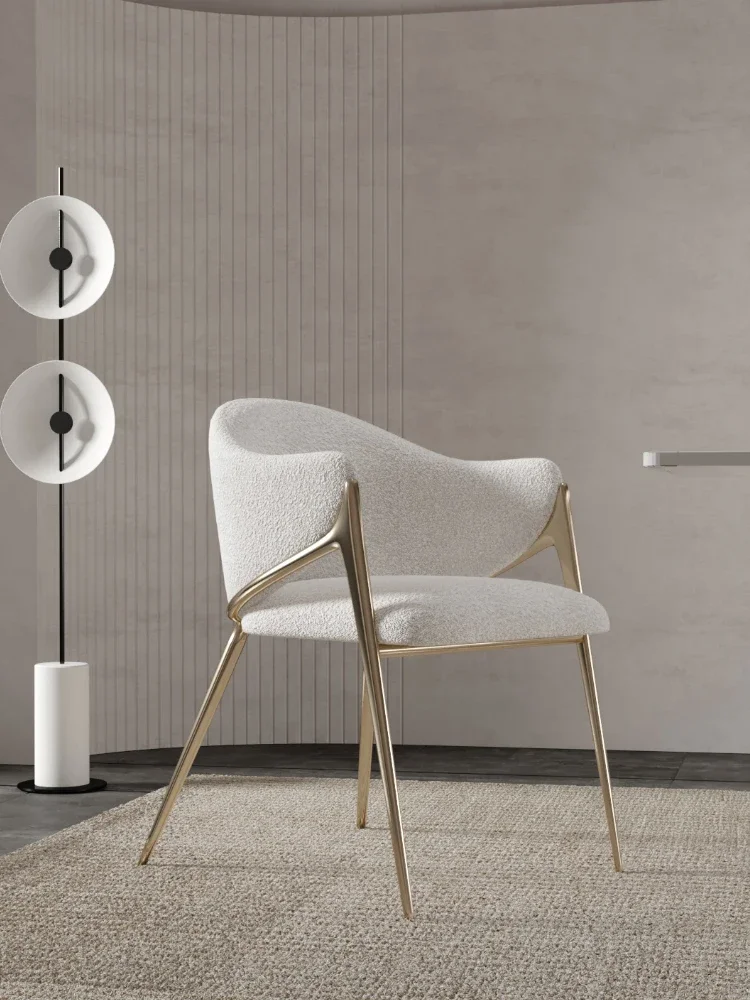 Italian light luxury cashmere chair household modern simple dining chair restaurant backrest leisure high-grade dressing stool
Italian light luxury cashmere chair household modern simple dining chair restaurant backrest leisure high-grade dressing stool