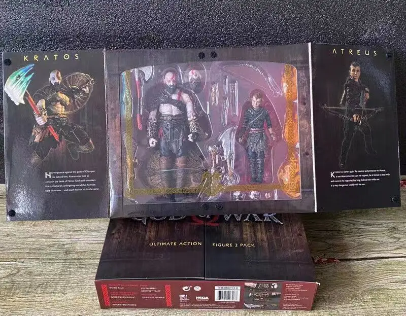 

NECA Classic Game PS4 Ultimate God Of War Figure Kratos Atreus Father And Son Action Figure Ghost Of Sparta Figurine Model Toys