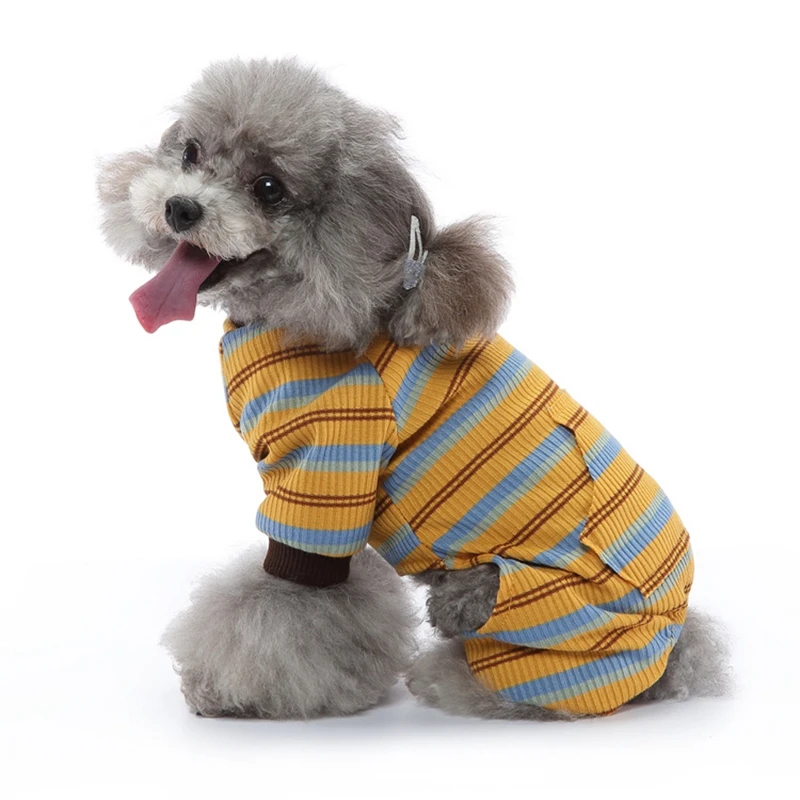 Striped Dogs Pajamas PJS Full Body for Shedding Prevent Licking Wound Protection Long Sleeve Dog Clothes dropshipping supplier
Striped Dogs Pajamas PJS Full Body for Shedding Prevent Licking Wound Protection Long Sleeve Dog Clothes dropshipping supplier