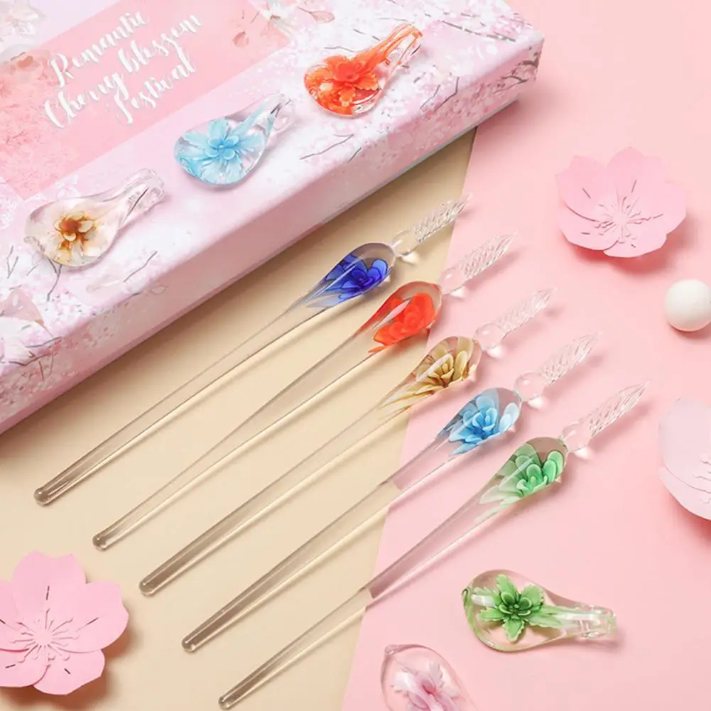 1 Set Glass Pens Threaded Nib Washable Universal Student Dip Writing Pen School Supplies Easy to Use Fine Workmanship
1 Set Glass Pens Threaded Nib Washable Universal Student Dip Writing Pen School Supplies Easy to Use Fine Workmanship