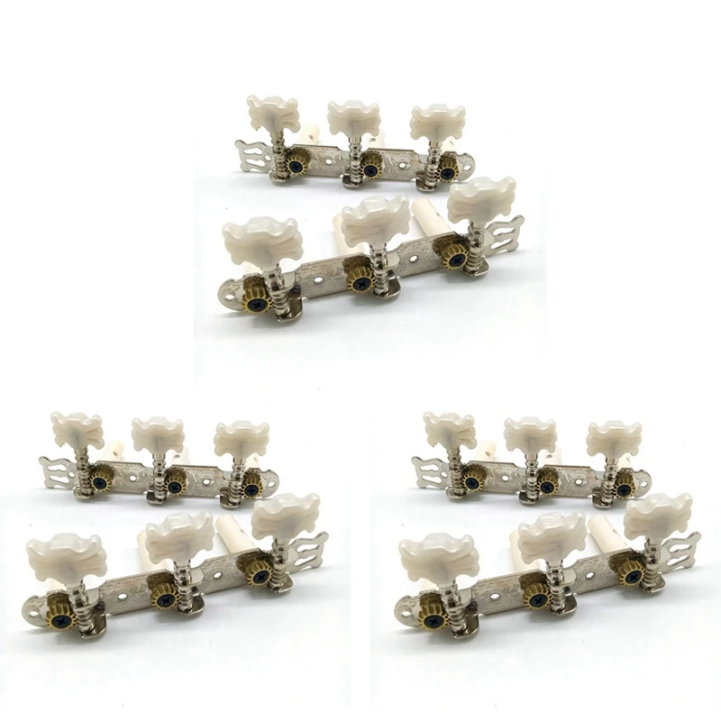 3 Pair Guitar Tuning Pegs Machine Tuners White Machine Head For Classic Guitar Guitar Part Accessories
3 Pair Guitar Tuning Pegs Machine Tuners White Machine Head For Classic Guitar Guitar Part Accessories