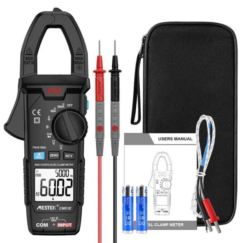 MESTEK Digital Clamp Meter Multimeter Voltmeter Tester for AC DC Voltage Current Resistance Capacitance Temperature Diodes
MESTEK Digital Clamp Meter Multimeter Voltmeter Tester for AC DC Voltage Current Resistance Capacitance Temperature Diodes