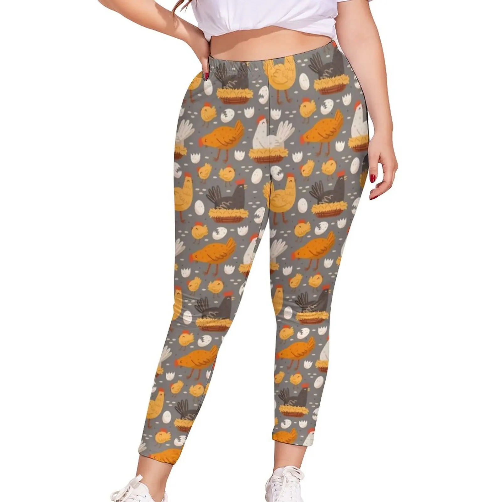 Funny Chicken Print Leggings Hen On Nest Egg Wholesale Lady Legging Stretchy Petite Home Pants
Funny Chicken Print Leggings Hen On Nest Egg Wholesale Lady Legging Stretchy Petite Home Pants