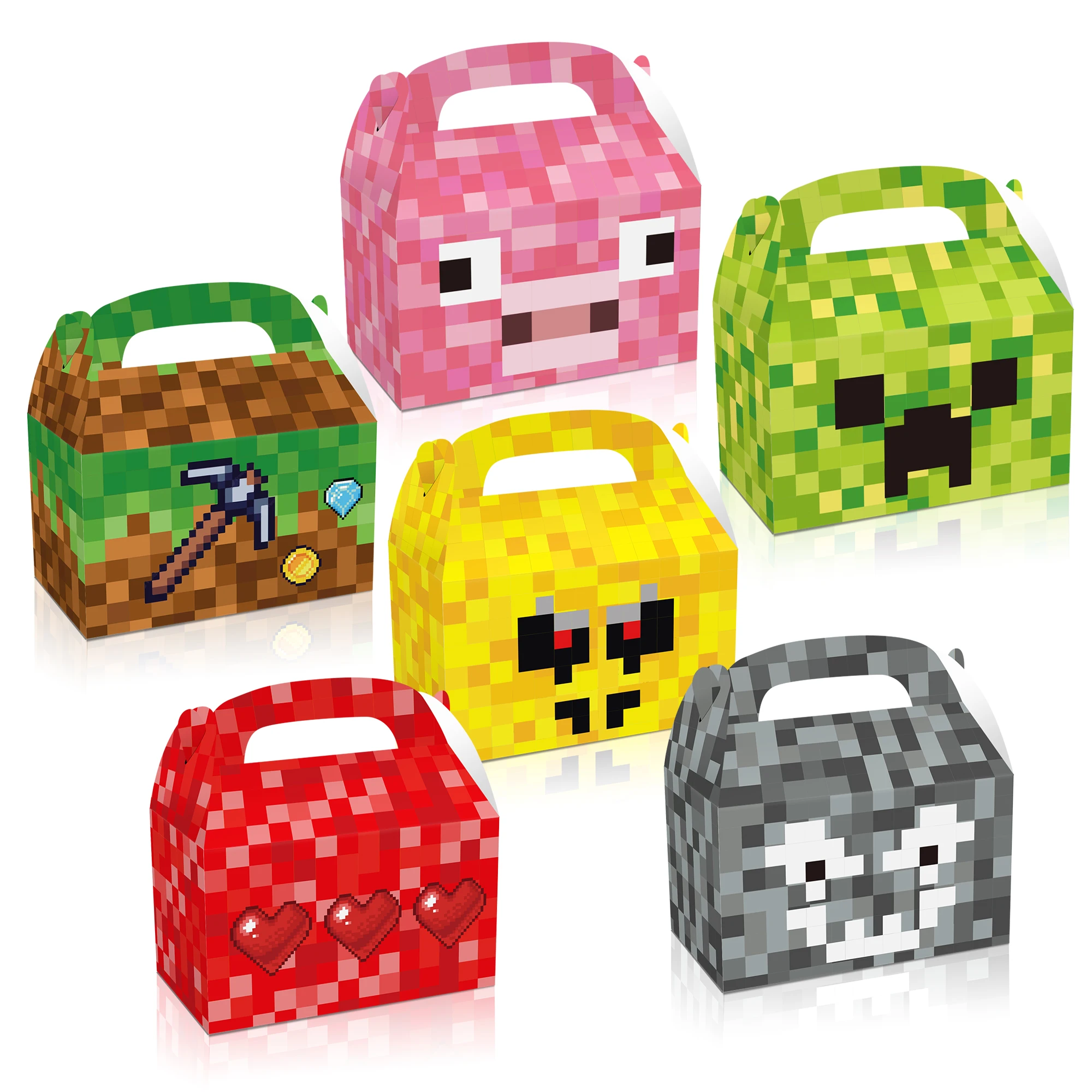 DD173 4Pcs Cool Baby Boys Pixel Game Happy Birthday Party Paper Portable Candy Packing Gift Boxes Baby Shower Party Decorations
DD173 4Pcs Cool Baby Boys Pixel Game Happy Birthday Party Paper Portable Candy Packing Gift Boxes Baby Shower Party Decorations