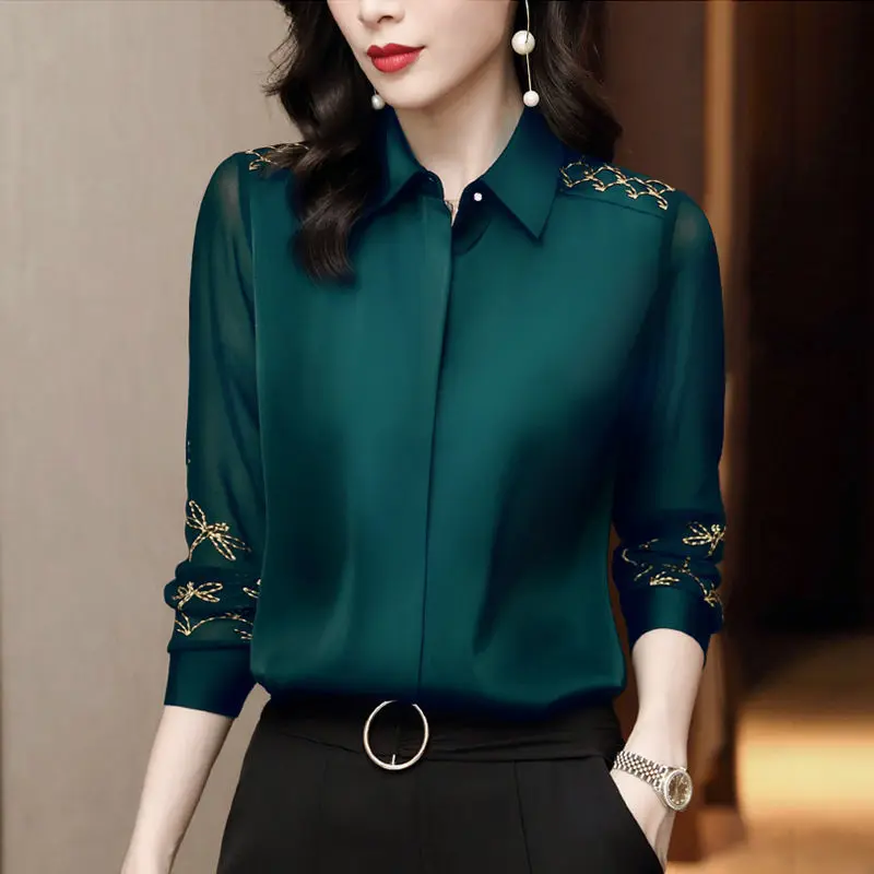 Square shirt women's long sleeves, temperament 2022 new foreign qi outer clothes outside the spring and autumn fashion blouse
Square shirt women's long sleeves, temperament 2022 new foreign qi outer clothes outside the spring and autumn fashion blouse