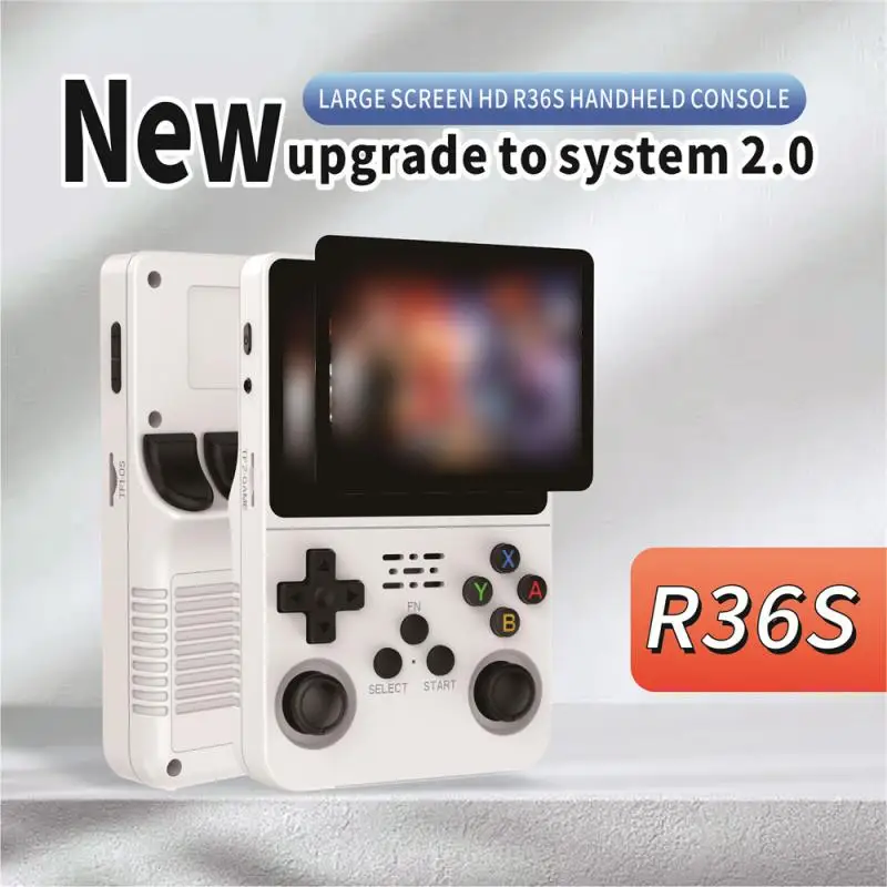 Новая портативная игровая консоль R36S в стиле ретро, система Linux, 3,5 дюймовый IPS экран, портативный карманный видеоплеер R35S Plus
Новая портативная игровая консоль R36S в стиле ретро, система Linux, 3,5 дюймовый IPS экран, портативный карманный видеоплеер R35S Plus