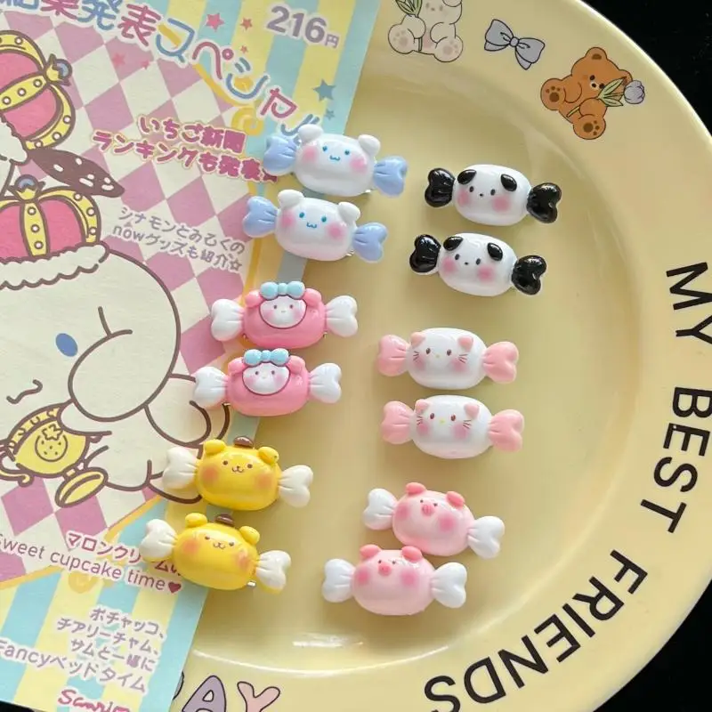 

Hellokitty Sanrio Kawali Mymelody Cinnamoroll погремушка pompurin шпилька для волос головной убор Милая аниме детские игрушки подарок для девочек