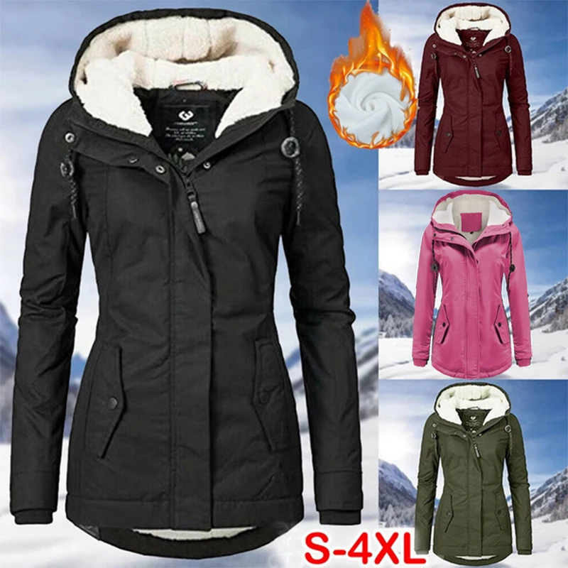 Outwear Fur Lined Trench Winter Warm Hooded Parka OverCoat Female Hoodie Dress Women Clothing Women's Fashion Warm Coat Jacket
Outwear Fur Lined Trench Winter Warm Hooded Parka OverCoat Female Hoodie Dress Women Clothing Women's Fashion Warm Coat Jacket
