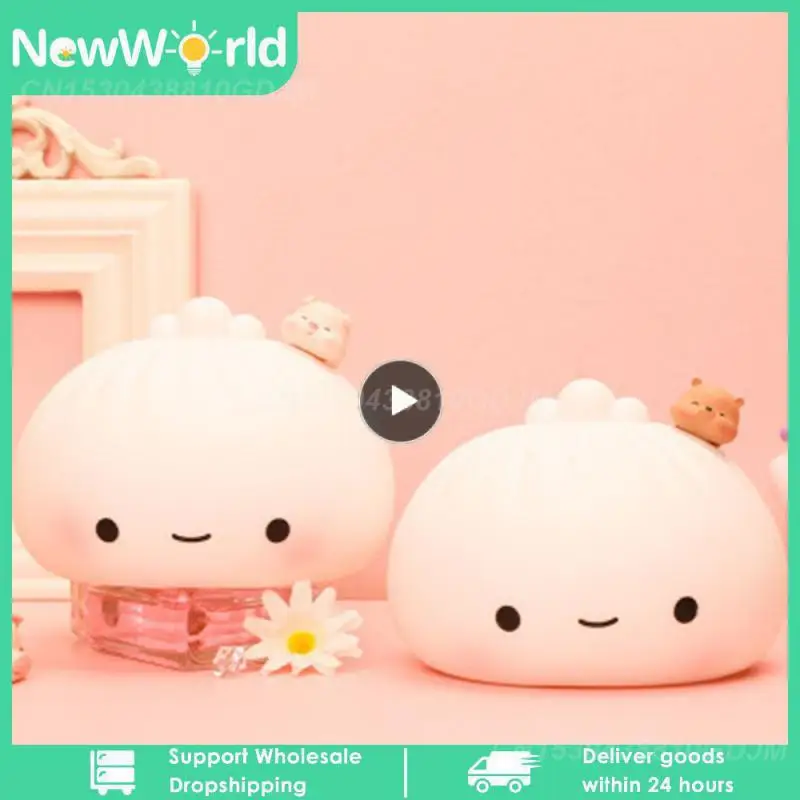 Soft Silica Gel Healthy Light Pat Light Gift Steamed Stuffed Bun Household Environmental Friendly Night Light Chargeable Child
Soft Silica Gel Healthy Light Pat Light Gift Steamed Stuffed Bun Household Environmental Friendly Night Light Chargeable Child