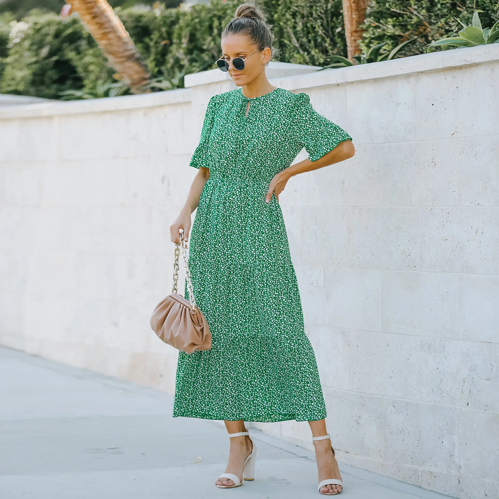 Women Dress Summer Dress Fashionable Floral Print Chiffon Dresses
Women Dress Summer Dress Fashionable Floral Print Chiffon Dresses