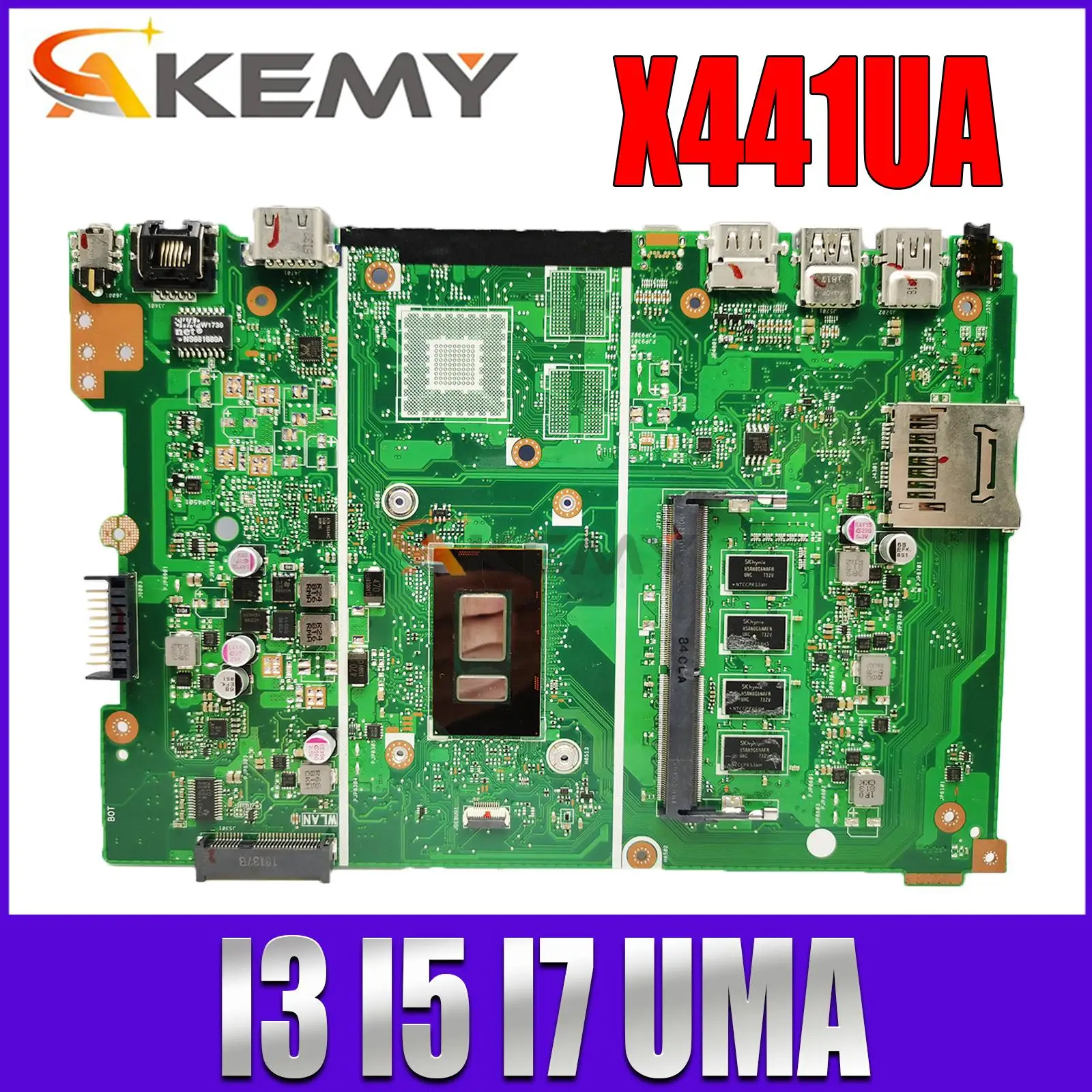 Notebook X441UA Mainboard For ASUS X441UV X441U F441U A441U X441UVK X441UAK Laptop Motherboard 4405U I3 I5 I7 RAM-4GB/8GB
Notebook X441UA Mainboard For ASUS X441UV X441U F441U A441U X441UVK X441UAK Laptop Motherboard 4405U I3 I5 I7 RAM-4GB/8GB