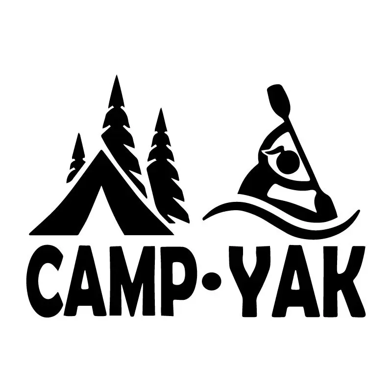 Black/Silver Camp Yak Girl Camper Kayak Pattern Car Sticker Body of Car Decorate Vinyl Decal 17.1CM*12.2CM
Black/Silver Camp Yak Girl Camper Kayak Pattern Car Sticker Body of Car Decorate Vinyl Decal 17.1CM*12.2CM