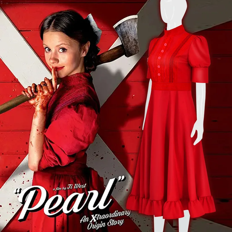 Pearl Cosplay Costume Horror Movie Dress Outfits Fantasia Ladies Halloween Carnival Clothes Disguise Female Women Role Play
Pearl Cosplay Costume Horror Movie Dress Outfits Fantasia Ladies Halloween Carnival Clothes Disguise Female Women Role Play