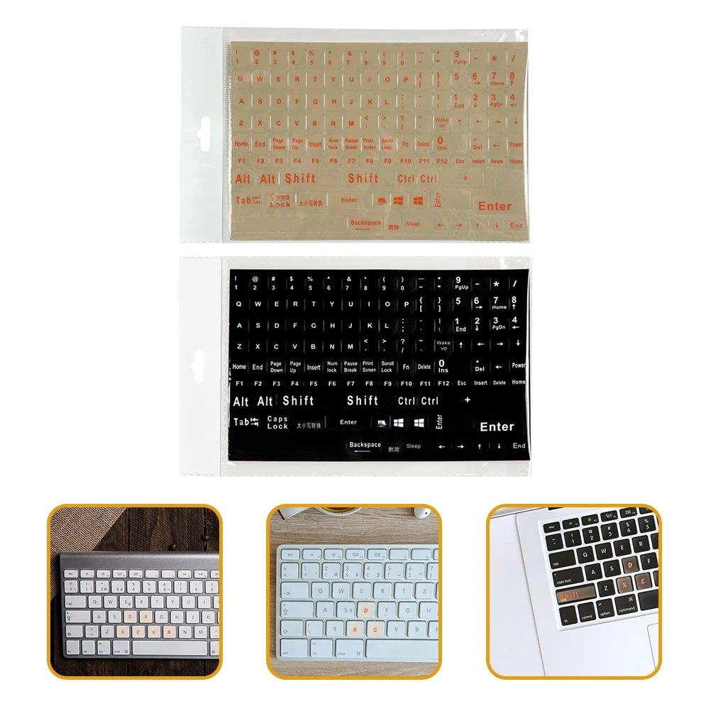 2 Sheets Keyboard Stickers Universal Decorative Keyboard Decals English Keyboard Stickers for Computer Notebook
2 Sheets Keyboard Stickers Universal Decorative Keyboard Decals English Keyboard Stickers for Computer Notebook