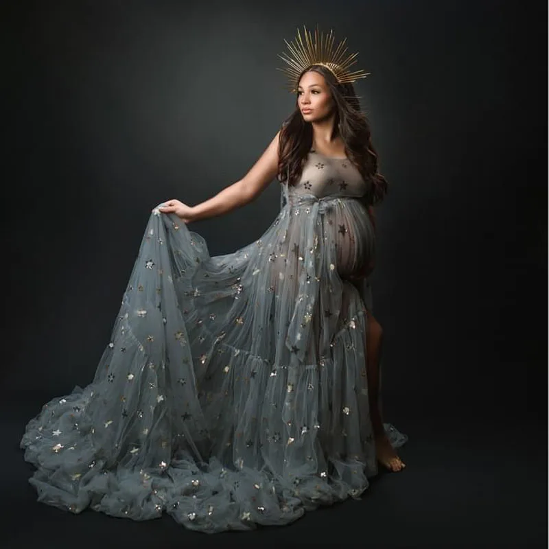 Photoshoot Maternity Dresses Sheer 3D Stars Sequin Maternity Gowns Layered Tulle Pregnant Dress Baby Shower Corset Long Lush
Photoshoot Maternity Dresses Sheer 3D Stars Sequin Maternity Gowns Layered Tulle Pregnant Dress Baby Shower Corset Long Lush