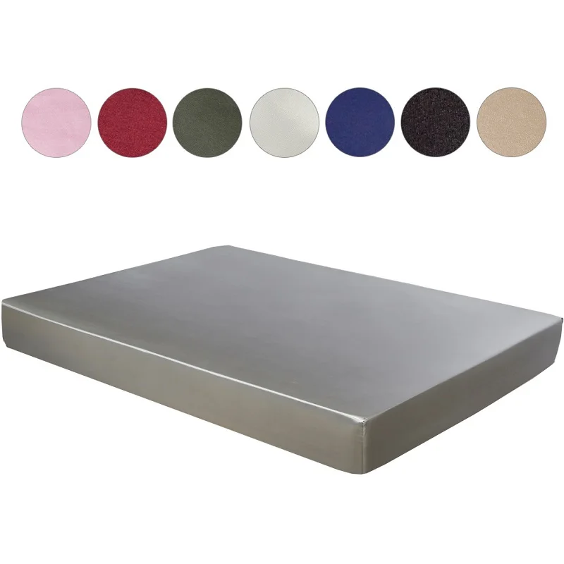 Summer cool Satin Fitted Sheet Solid color Rayon Mattress Cover Elastic Bed Sheet 153x203cm
Summer cool Satin Fitted Sheet Solid color Rayon Mattress Cover Elastic Bed Sheet 153x203cm