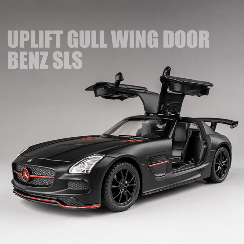 1:32 Mercedes-Benz SLS AMG Alloy Sports Car Die-casting Model Toy Car Sound and Light Pull Back Boy Toy Car Collection Ornaments
1:32 Mercedes-Benz SLS AMG Alloy Sports Car Die-casting Model Toy Car Sound and Light Pull Back Boy Toy Car Collection Ornaments