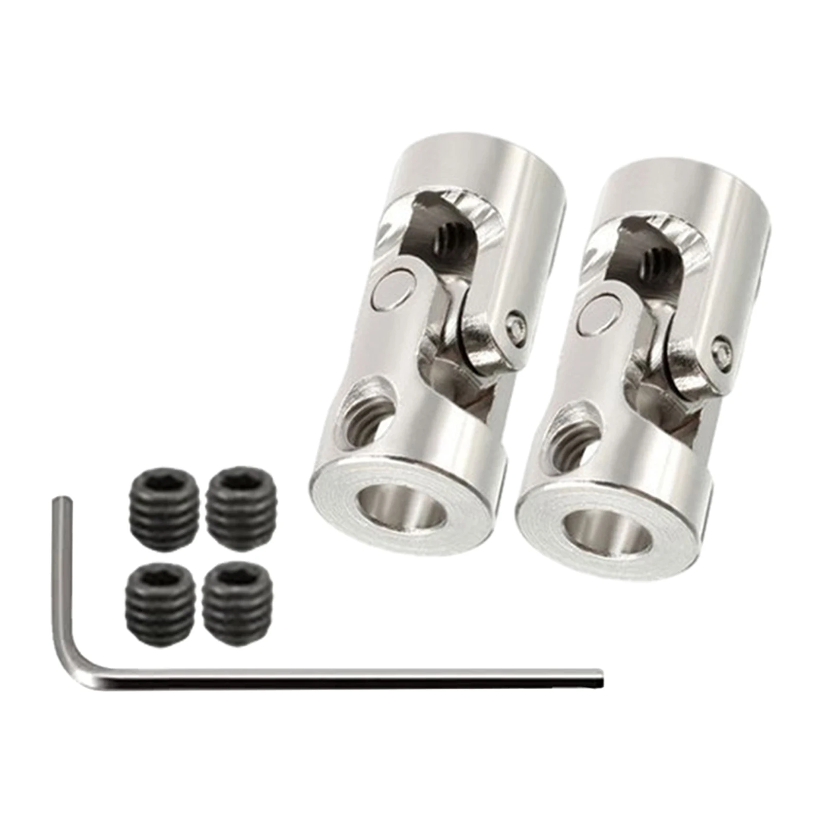 2-Set 6×6 MM Shaft Couplings Rotatable Universal Joint Steering Shaft With Wrench Silver Universal Joint For Model Cars
2-Set 6×6 MM Shaft Couplings Rotatable Universal Joint Steering Shaft With Wrench Silver Universal Joint For Model Cars