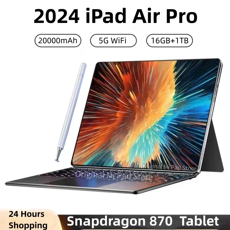 Original Tablet iPad Air Pro 12 Inch 16GB RAM 1TB ROM tablet Android 13 Core Pad Tablet PC Phone Dual Wifi tablette android
Original Tablet iPad Air Pro 12 Inch 16GB RAM 1TB ROM tablet Android 13 Core Pad Tablet PC Phone Dual Wifi tablette android