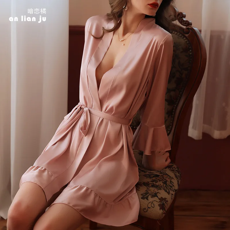 Women's Sexy Faux Silk Satin Nightgowns Women Nightwear Summer Ladies Sleepwear Female Night Shirts Home Clothing
Women's Sexy Faux Silk Satin Nightgowns Women Nightwear Summer Ladies Sleepwear Female Night Shirts Home Clothing