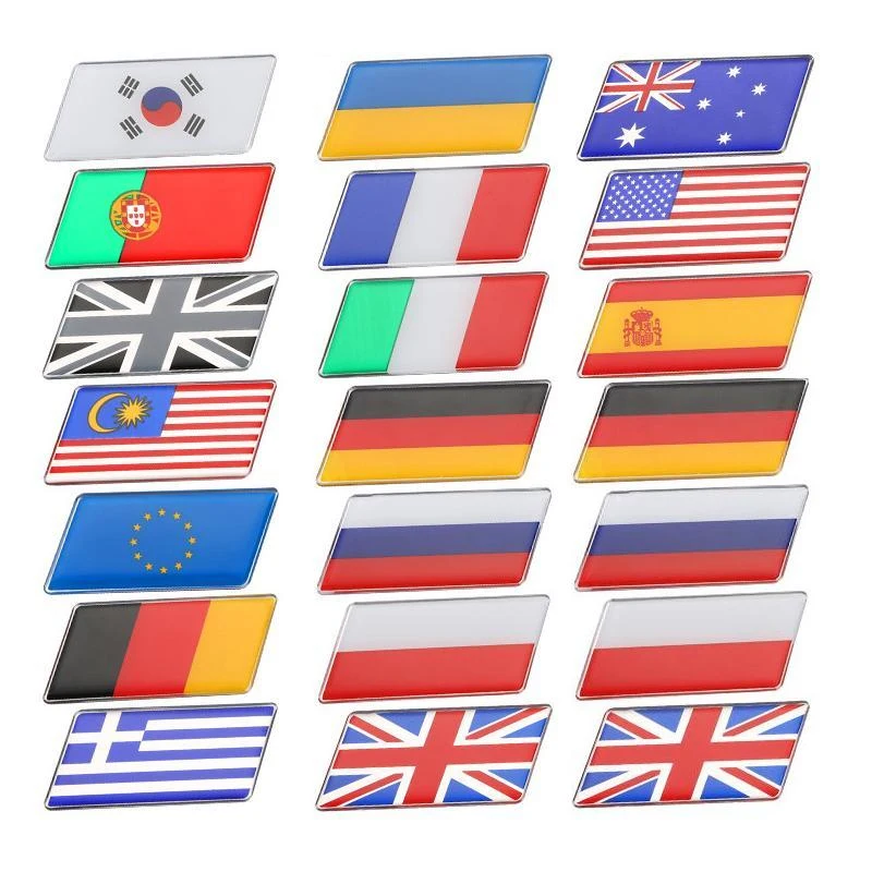 Sweden Greece Portugal Russia UK USA Italy France Germany Spain National Flag Emblem Car Stickers For Auto Doors Windows Trunks
Sweden Greece Portugal Russia UK USA Italy France Germany Spain National Flag Emblem Car Stickers For Auto Doors Windows Trunks