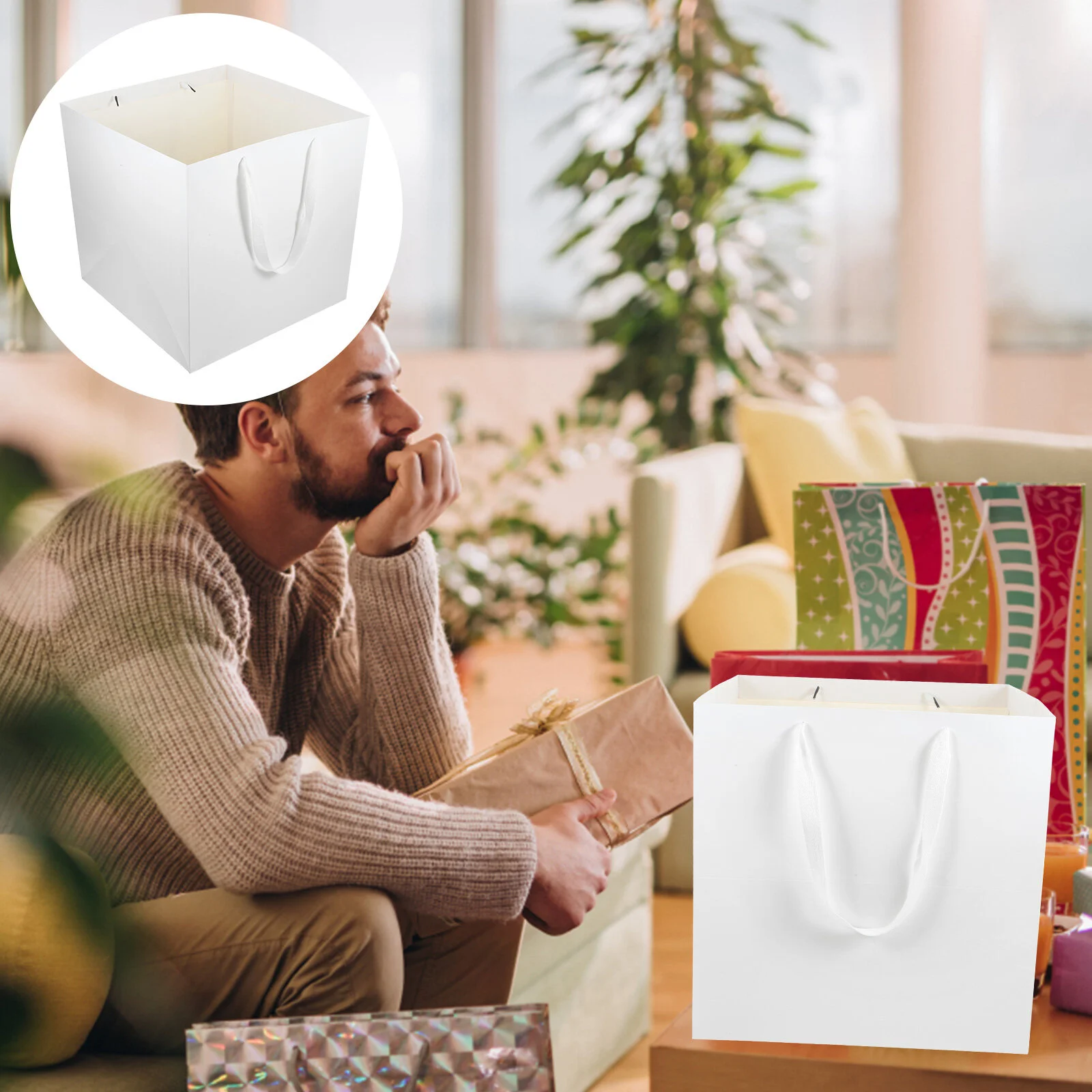 3 Pcs White Press Bag Bouquet Box Flower Boxes Gift Paper Goodie Bags Simple Small
3 Pcs White Press Bag Bouquet Box Flower Boxes Gift Paper Goodie Bags Simple Small