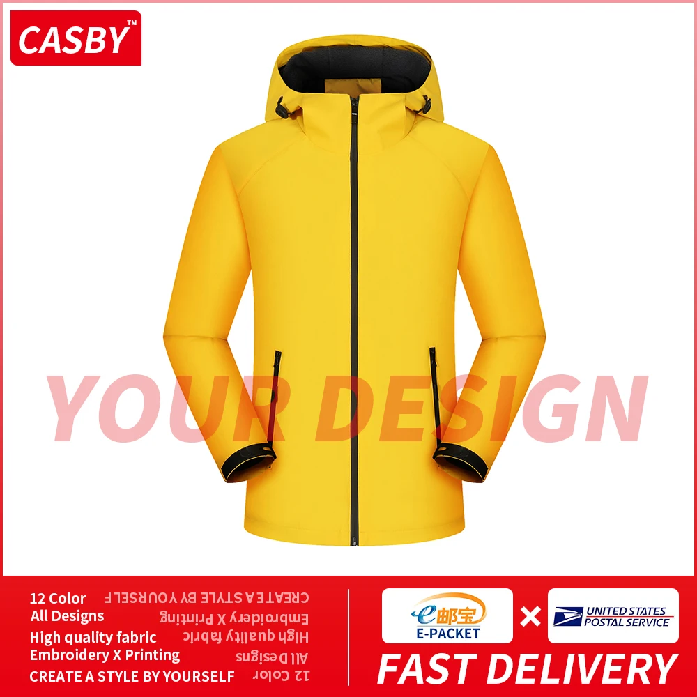 Casual Conventional Zipper Men Jackets Waterproof Breathable Hooded Coat Personalized Customization Outdoor Sports Clothes HM666
Casual Conventional Zipper Men Jackets Waterproof Breathable Hooded Coat Personalized Customization Outdoor Sports Clothes HM666