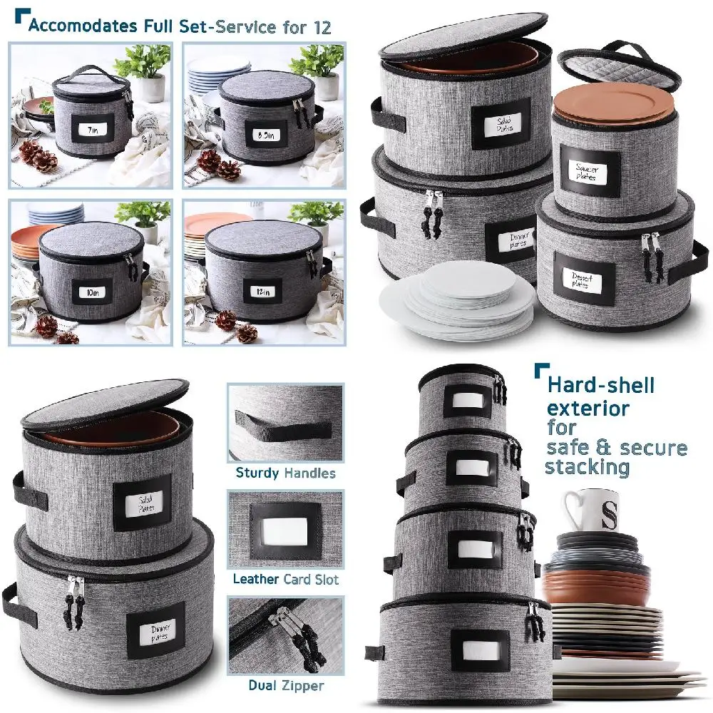 Securely Padded High-Quality China Dinnerware Storage Set – 4pc Premium Durable Case for Protecting Your Dishes and Utensils.
Securely Padded High-Quality China Dinnerware Storage Set – 4pc Premium Durable Case for Protecting Your Dishes and Utensils.