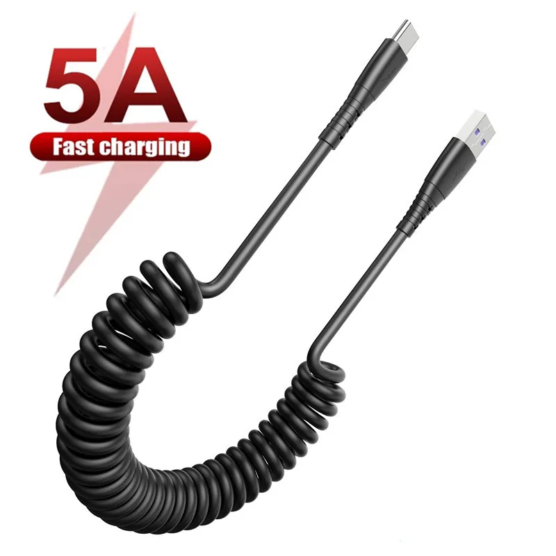 Spring USB C Micro USB Cable Retractable Charging Cable Fast Charging Charger Data Cable Type C Wire For Samsung Xiaomi Huawei
Spring USB C Micro USB Cable Retractable Charging Cable Fast Charging Charger Data Cable Type C Wire For Samsung Xiaomi Huawei