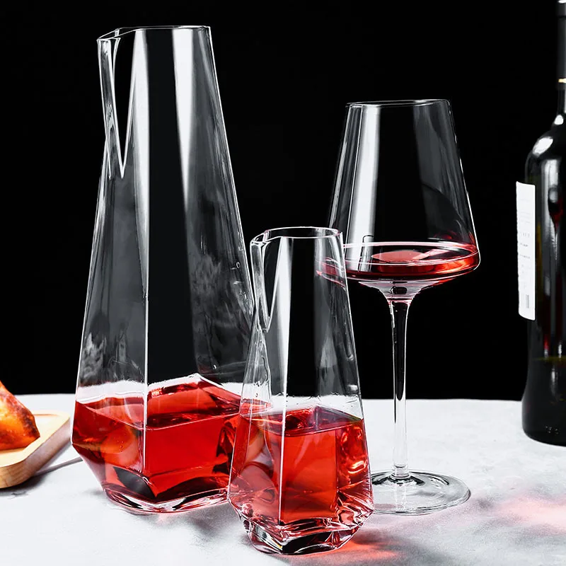Creative Vase Wine Dispenser Crystal Glass Foreign Wine Jug Decanter Sub-Jug Red Wine Bartending Decanter Set Glasses for Drinks
Creative Vase Wine Dispenser Crystal Glass Foreign Wine Jug Decanter Sub-Jug Red Wine Bartending Decanter Set Glasses for Drinks
