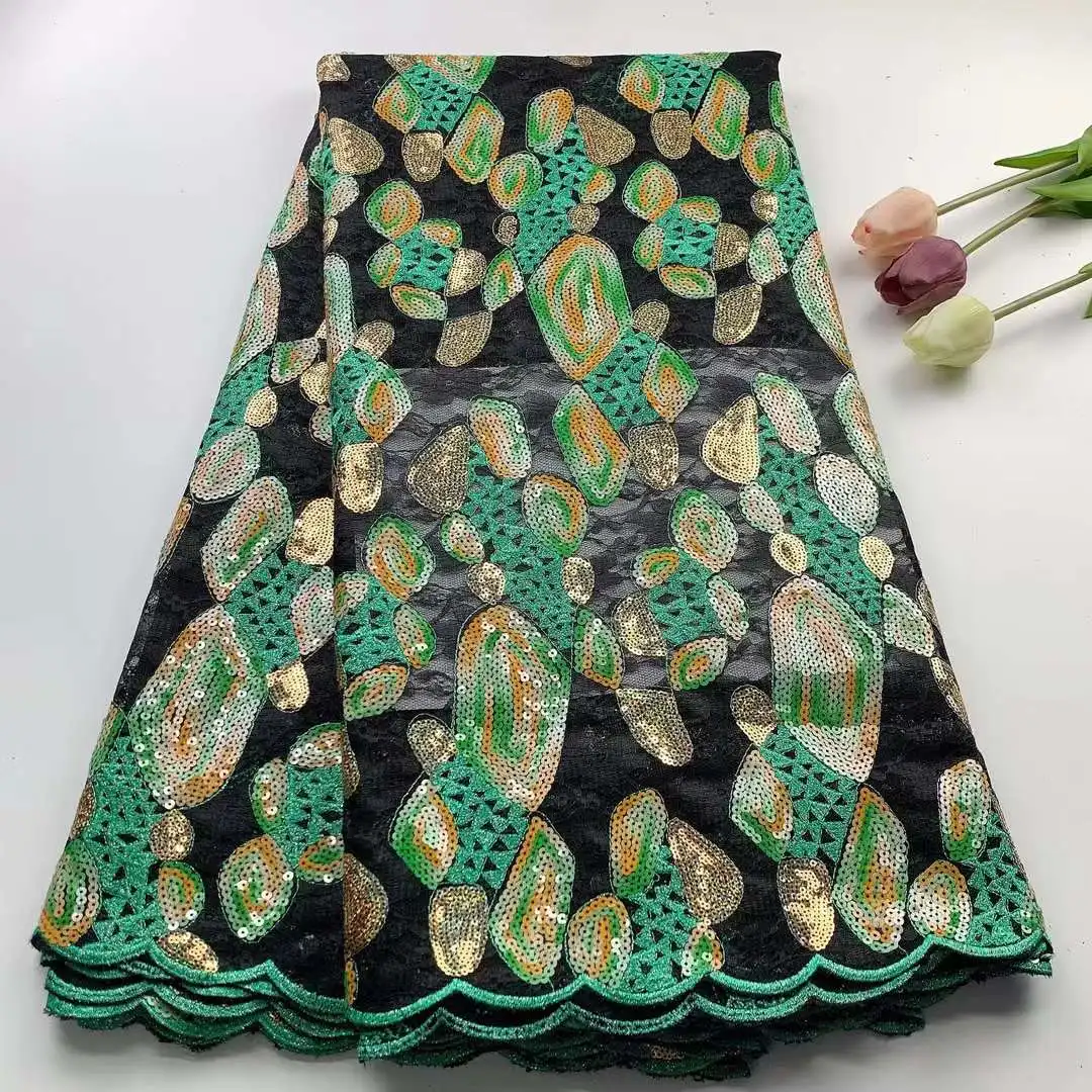 2022 Nigeria Lace Mesh Lace Fabric High Quality Fabric, African Women Lace Fabric with French Sequin Craft Decorative Lace Mesh 
2022 Nigeria Lace Mesh Lace Fabric High Quality Fabric, African Women Lace Fabric with French Sequin Craft Decorative Lace Mesh