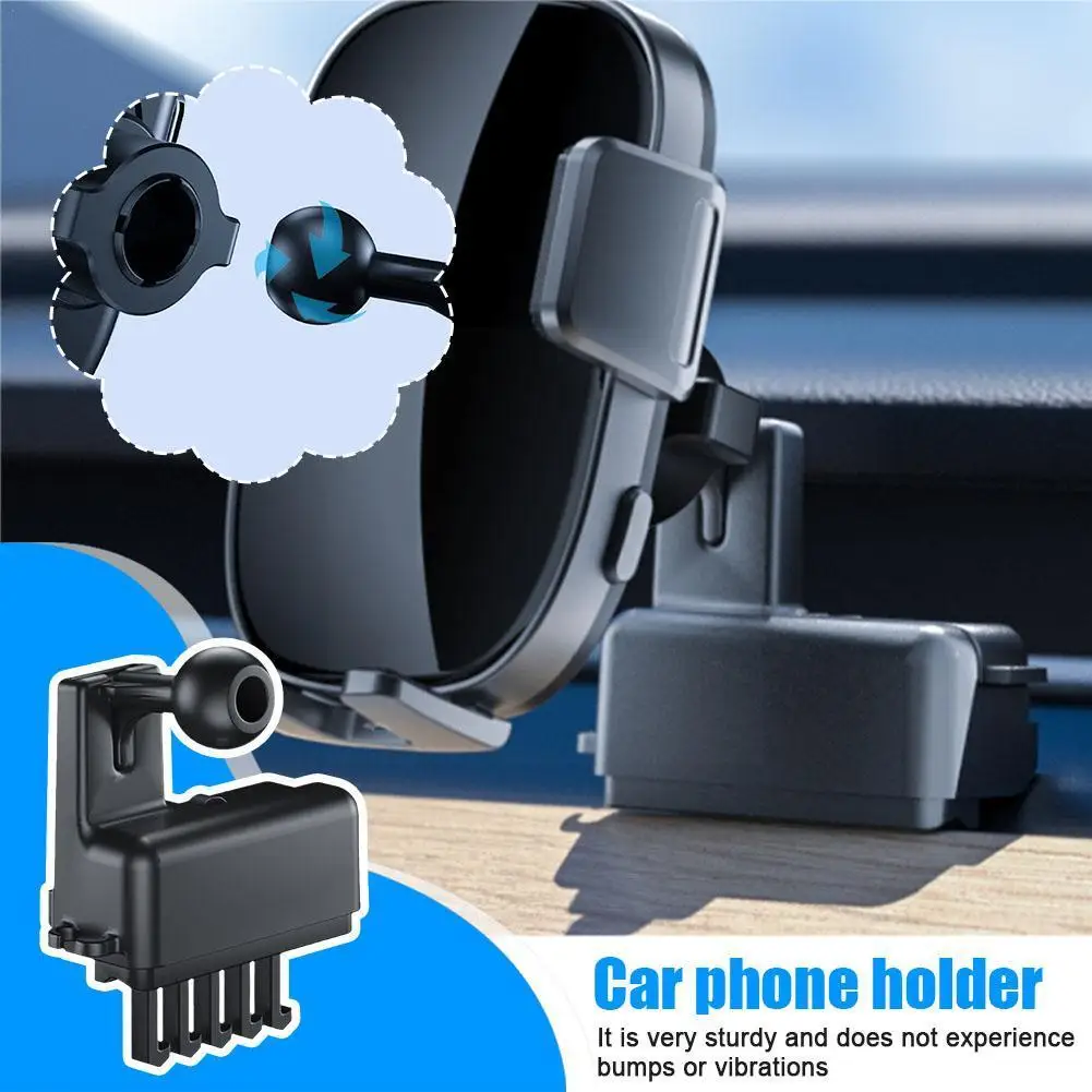 Основа для панели приборной панели 17 мм с 6 крапанами, фотоэлемент телефона, для модели Tesla 3, модель Y 4,0-7,2 дюйма, фотодержатель, шва, U3c0