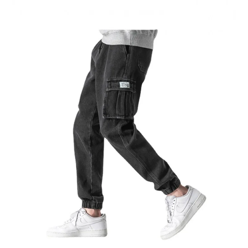 Men's Stretch Casual Oversized Cargo Pants Korean Style Fashion Brand Jeans Men's Loose Autumn Harem Ankle-Tied Long Pants
Men's Stretch Casual Oversized Cargo Pants Korean Style Fashion Brand Jeans Men's Loose Autumn Harem Ankle-Tied Long Pants