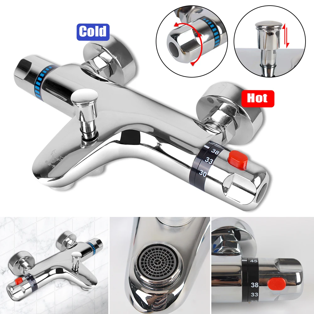 Bathroom Mixing Valve Hot And Cold Mixer Thermostatic Tap Thermostatic Shower Faucet Bathtub Faucet Bathroom Tool
Bathroom Mixing Valve Hot And Cold Mixer Thermostatic Tap Thermostatic Shower Faucet Bathtub Faucet Bathroom Tool