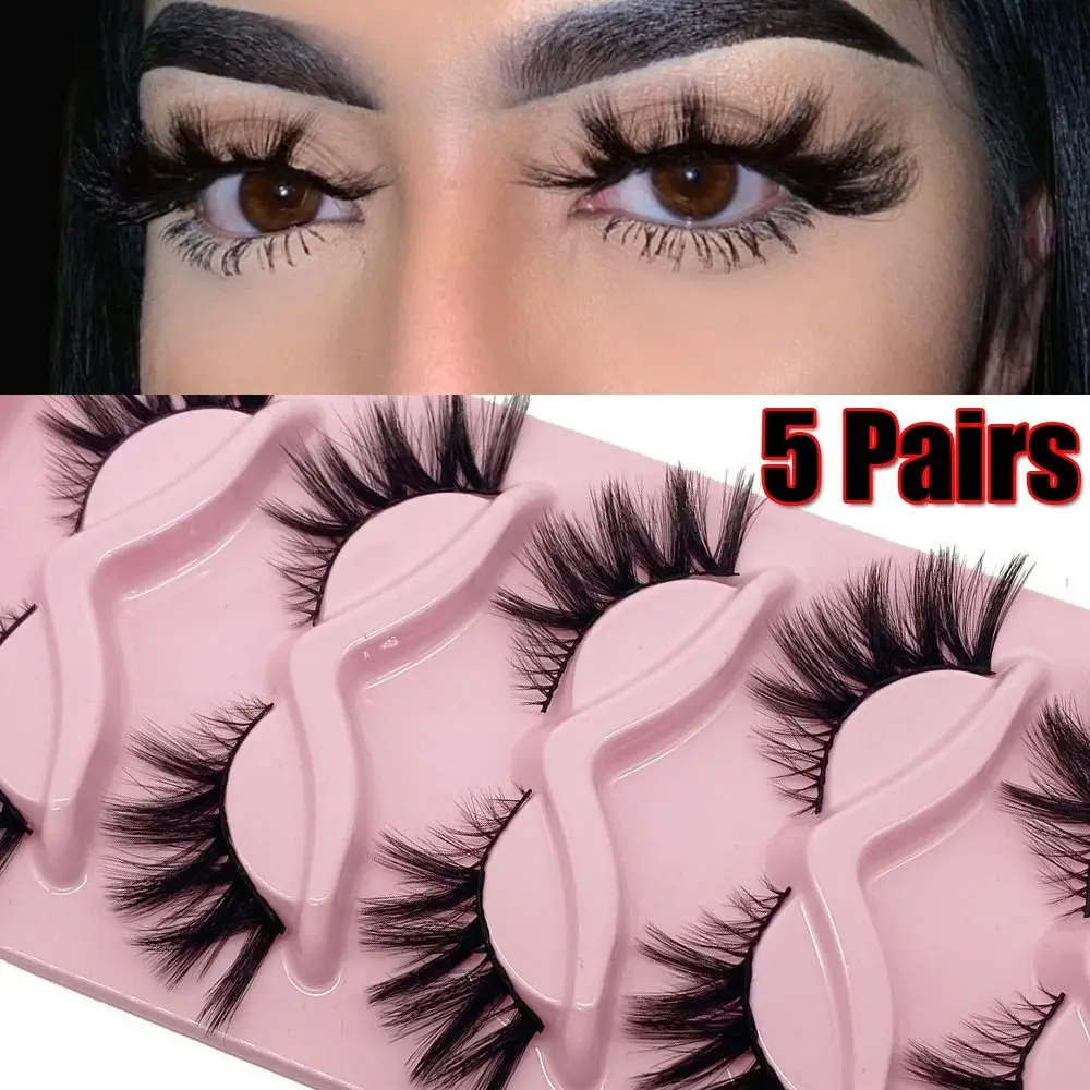5 Pairs Eye Lash Makeup Tools Fake Lashes Handmade Eyelash Extension 3D Faux Mink False Eyelashes Natural Messy Fluffy
5 Pairs Eye Lash Makeup Tools Fake Lashes Handmade Eyelash Extension 3D Faux Mink False Eyelashes Natural Messy Fluffy