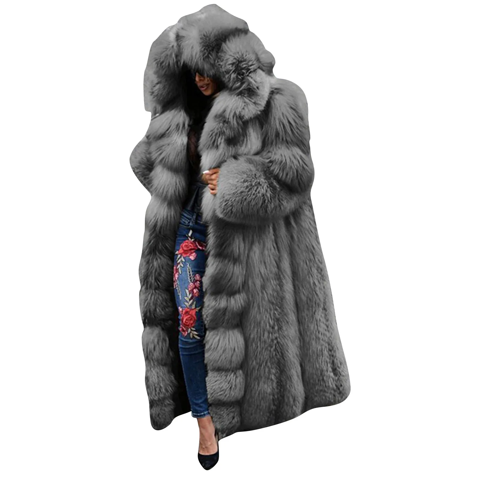 Осенне-зимнее свободное теплое пальто Модный женский однотонный кардиган из