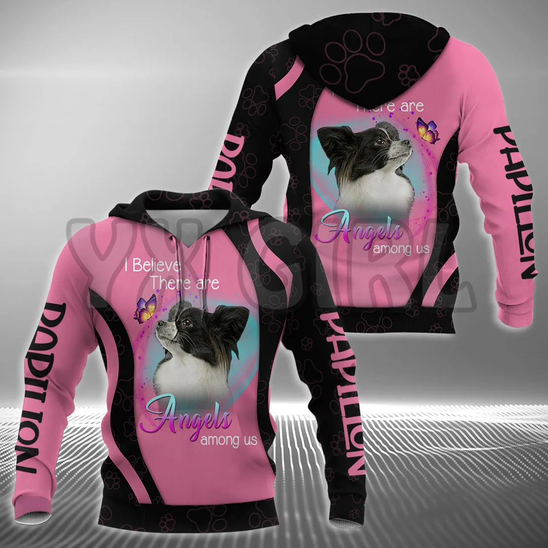 I Believe There Are Angels Among US Papillon 3D Printed Hoodies Unisex Pullovers Funny Dog Hoodie Casual Street Tracksuit
I Believe There Are Angels Among US Papillon 3D Printed Hoodies Unisex Pullovers Funny Dog Hoodie Casual Street Tracksuit