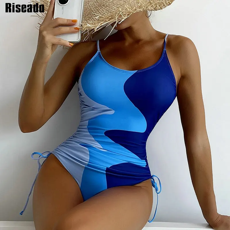 Riseado Colorblock One Piece Swimsuit 2022 Sexy Drawstring Swimwear Women Ruched Monokini Tie Side Bodysuits Straps Bathing Suit
Riseado Colorblock One Piece Swimsuit 2022 Sexy Drawstring Swimwear Women Ruched Monokini Tie Side Bodysuits Straps Bathing Suit
