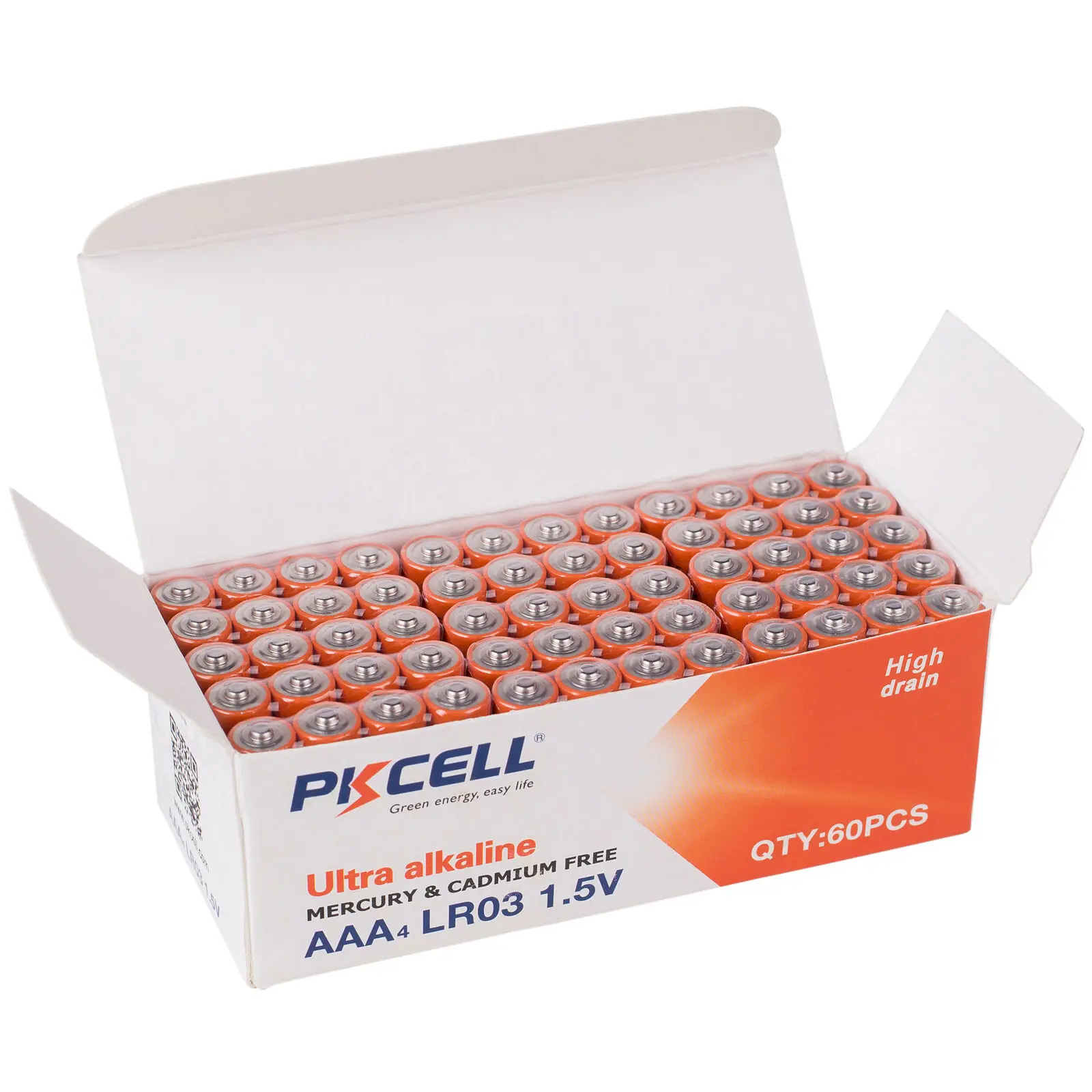 60PC PKCELL AAA 3A AM4 E92 Battery LR03 1.5V Alkaline AAA Battery Single Use Batteries For Remote Control Toy Flashlight 
60PC PKCELL AAA 3A AM4 E92 Battery LR03 1.5V Alkaline AAA Battery Single Use Batteries For Remote Control Toy Flashlight