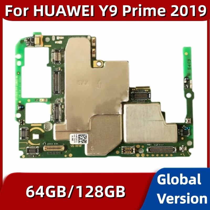 

For HUAWEI Y9 Prime 2019 STK-L21 Motherboard 64GB 128GB Mainboard Circuit Plate Fully Tested Logic Board with Global EMUI System